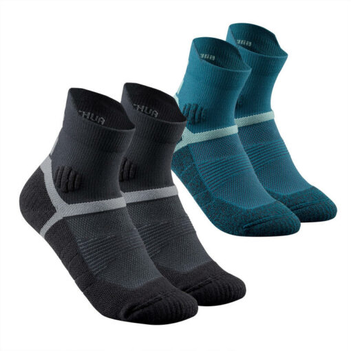 Tieto polovysoké turistické ponožky sú odolné a pohodlné. Chránia chodidlá malých turistov počas horskej turistiky. V predaji 2 páry odlišnej farby.