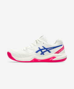 ASICS Gel Dedicate 8 dámska tenisová obuv bielo-ružovo-modrá
