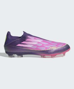 ADIDAS F50 YAMAL League FG/MG futbalové kopačky bez šnúrok fialovo-ružové