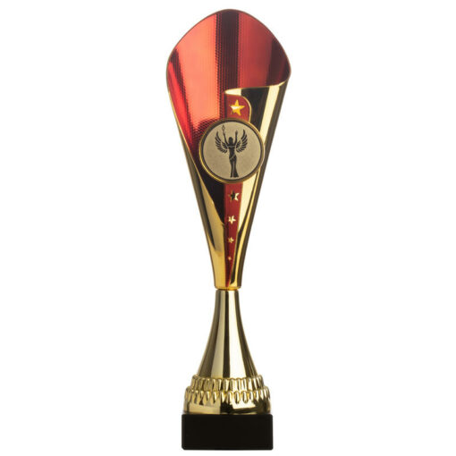 Tento dvojfarebný pohár (zlato-červený) vás bude sprevádzať pri oslavách vašich víťazstiev. Dá sa tiež prispôsobiť online pomocou samolepky s obrázkom vašej udalosti.