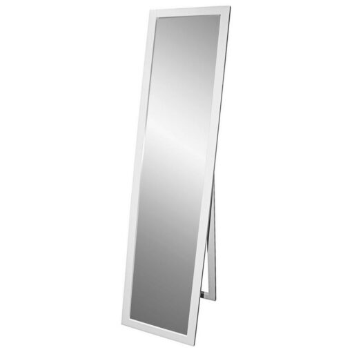 Veľmi pekné stojacie zrkadlo s jednoduchým dreveným rámom bielej farby sa hodí perfektne do spálne alebo predsiene a dá sa všestranne kombinovať.  Zrkadlo je vďaka svojím ideálnymi rozmerom 40 x 160 x 3