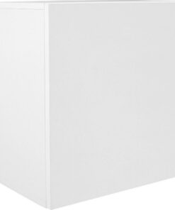Jednoduchá a nadčasová závesná skrinka bielej farby so všestranným využitím.  Závesná skrinka s rozmermi 50 x 51 x 28 cm (š/v/h) sa dá využiť v obývačke